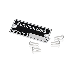 Reutter-embleem 'Kunstharzlack' - Porsche 356
