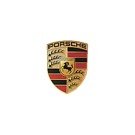 Sticker Porsche embleem 