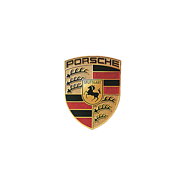 Sticker Porsche embleem 