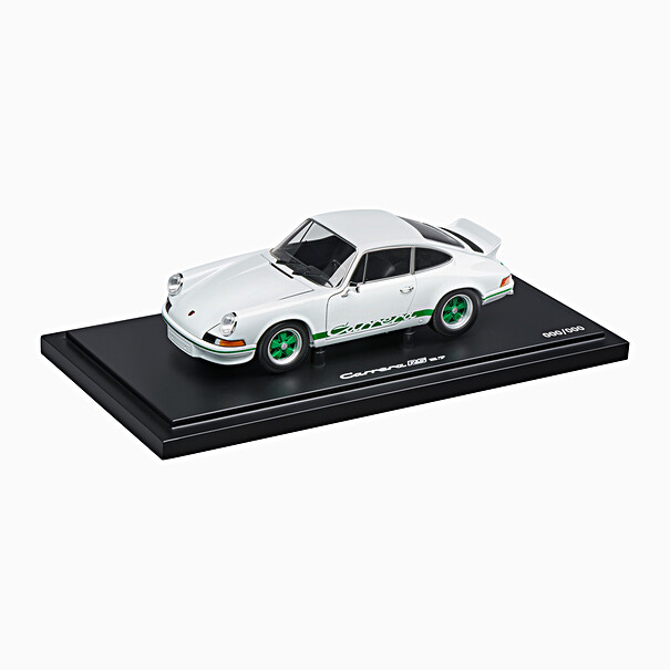 Porsche 911 Carrera RS 2.7 - Limited Edition, Wit/groen, 1:18