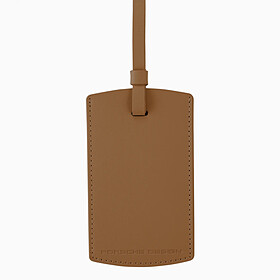 Porsche Leren bagagelabel Roadster, cognac