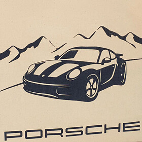 Porsche Xmas canvas tas