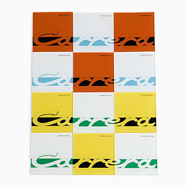 Set van 12 glazen onderzetters - Porsche 911 Carrera RS 2.7