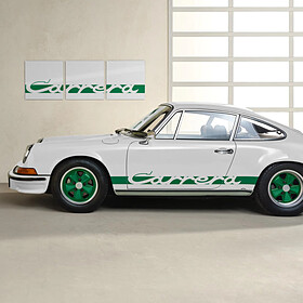 Porsche Carrera Colour Collection – wanddecoratie Grand Prix-wit/groen