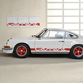 Porsche Carrera Colour Collection – wanddecoratie Grand Prix-wit/rood