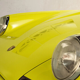 Porsche Carrera Colour Collection – wanddecoratie lichtgeel/zwart