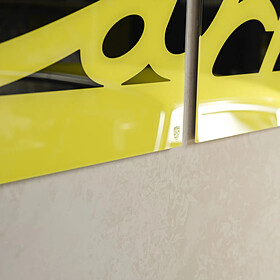 Porsche Carrera Colour Collection – wanddecoratie lichtgeel/zwart