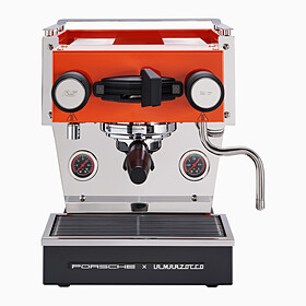Porsche x La Marzocco Linea Micra RS 2.7-espressomachine, Tangerine/zwart