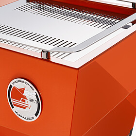 Porsche x La Marzocco Linea Micra RS 2.7-espressomachine, Tangerine/zwart