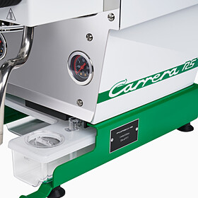 Porsche x La Marzocco Linea Micra RS 2.7-espressomachine, Grand Prix-wit/groen