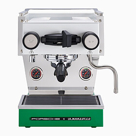 Porsche x La Marzocco Linea Micra RS 2.7-espressomachine, Grand Prix-wit/groen
