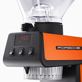 Porsche x La Marzocco Pico RS 2.7-koffiemolen, Tangerine/zwart