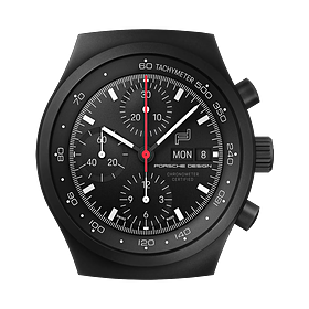 Porsche Chronograph 1 All Black Wandklok
