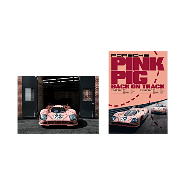 Porsche Posterset 917 "Pink Pig"