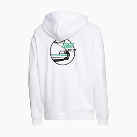 Hoodie - Porsche 911 Carrera RS 2.7, grand prix-wit, viper green