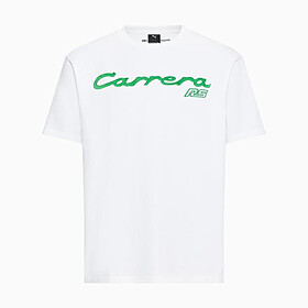 T-shirt - Porsche 911 Carrera RS 2.7, grand prix-wit, viper green