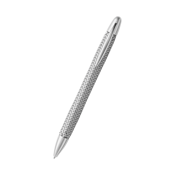Porsche Tec Flex Ballpoint Pen, roestvrij staal, zilver