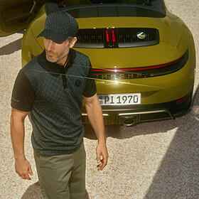 Porsche Jacquard poloshirt, heren, Heritage collectie
