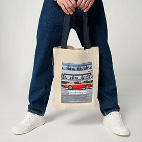 Porsche Retro Canvas Tas