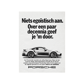 Porsche Poster 911 Turbo S - There is no substitute - Limited Edition