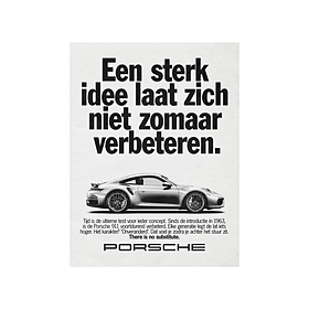 Porsche Poster 911 Turbo S - There is no substitute - Limited Edition