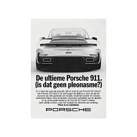Porsche Poster 911 Turbo S - There is no substitute - Limited Edition