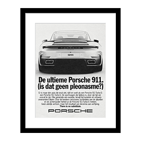 Porsche Poster 911 Turbo S - There is no substitute - Limited Edition