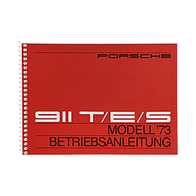Porsche Instructieboekje voor 911 T, E, S (Engels) – modeljaar 1973