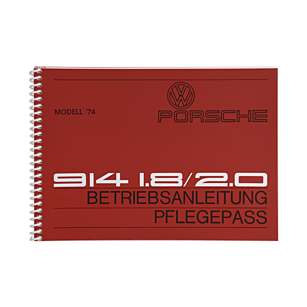 Porsche Instructieboekje voor 914 (DE) – modeljaar 1974
