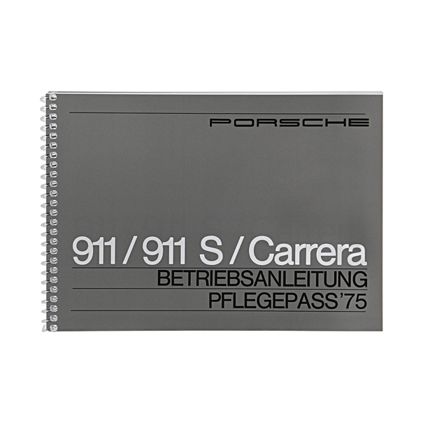 Porsche Instructieboekje voor 911, 911 S, 911 Carrera (DE) – modeljaar 1975