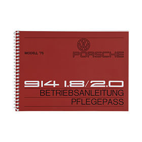 Porsche Instructieboekje voor 914 (Duitstalig) – modeljaar 1975