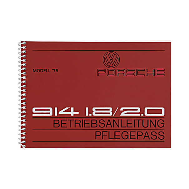Porsche Instructieboekje voor 914 (Engels) – modeljaar 1975