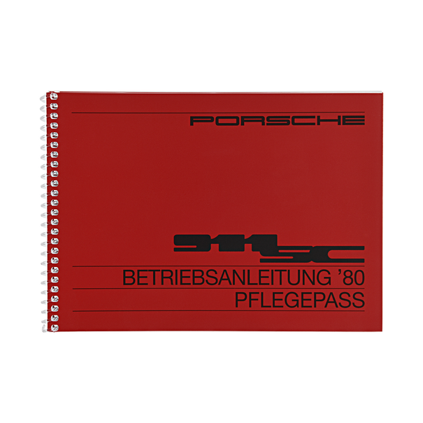 Porsche Instructieboekje voor 911 SC (Duitstalig) – modeljaar 1980