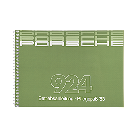 Porsche Instructieboekje voor 924 (Engels) – modeljaar 1983