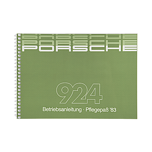 Porsche Instructieboekje voor 924 (Engels) – modeljaar 1983