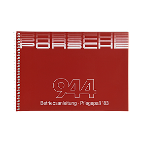 Porsche Instructieboekje voor 944 (Engels) – modeljaar 1983