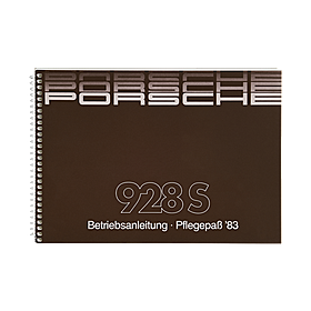 Porsche Instructieboekje voor 928 S (Engels) – modeljaar 1983