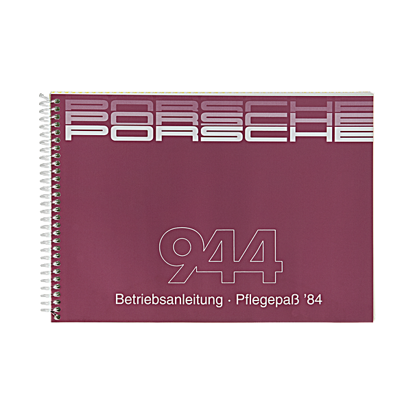Porsche Instructieboekje voor 944 (Engels) – modeljaar 1984