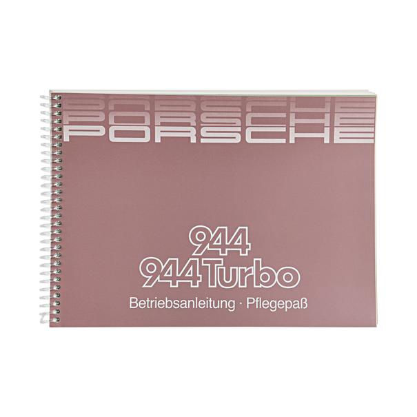 Porsche Instructieboekje voor 944, 944 Turbo (DE) – modeljaar 1985