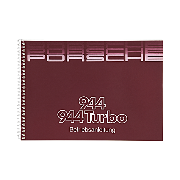 Porsche Instructieboekje voor 944 II, 944 Turbo (Engels) – modeljaar 1986