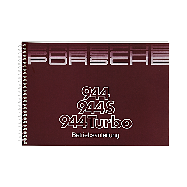 Porsche Instructieboekje voor 944 II, 944S, 944 Turbo (Engels) – modeljaar 1988