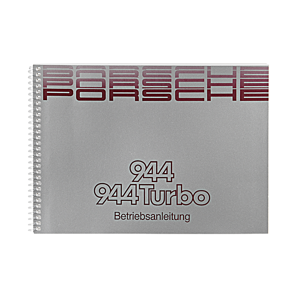 Porsche Instructieboekje voor 944 II, 944 Turbo (Engels) – modeljaar 1989