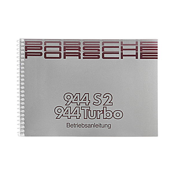 Porsche Instructieboekje voor 944 S2, 944 Turbo (Engels) – modeljaar 1990