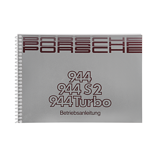 Porsche Instructieboekje voor 944 II, 944 S2, 944 Turbo (Duitstalig) – modeljaar 1989