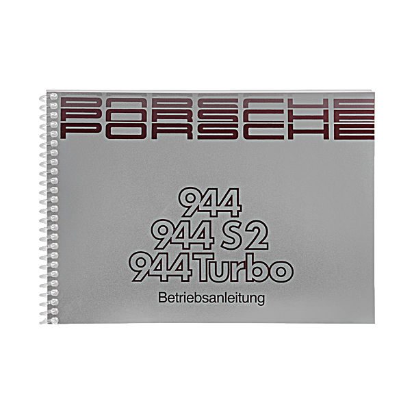 Porsche Instructieboekje voor 944 II, 944 S2, 944 Turbo (Engels) – modeljaar 1989