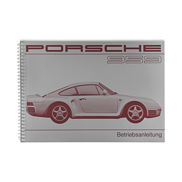 Porsche Instructieboekje voor 959 (DE) – modeljaar 1987