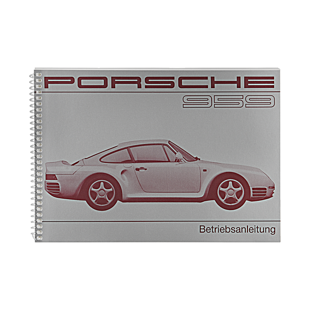 Porsche Instructieboekje voor 959 (Engels) – modeljaar 1987