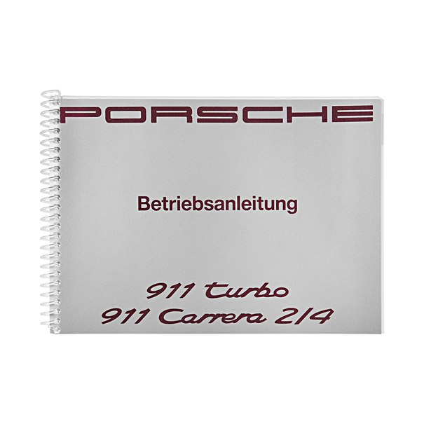 Porsche Instructieboekje voor 911 Carrera 2–4, 911 Turbo (Duitstalig) – modeljaar 1992