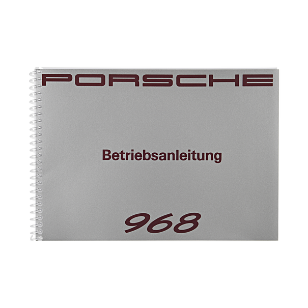 Porsche Instructieboekje voor 968 (Duitstalig) – modeljaar 1992