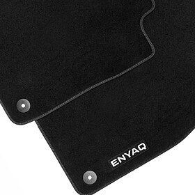 SKODA Velours mattenset Enyaq, met opschrift, voor + achter